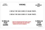 -VIKING (Bally) Score Cards
