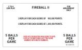 -FIREBALL II (Bally) Score Cards (9)