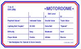 MOTORDOME (Bally) Score cards