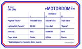 MOTORDOME (Bally) Score Cards