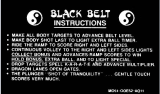 Score / Instruction Cards-BLACK BELT (Bally) Score cards