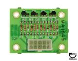 Boards - Switches & Sensor-Front door A24 board Gottlieb®
