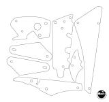 Playfield Plastics-MONSTER BASH (Williams) Plastic shield set