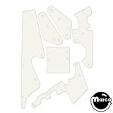 Playfield Plastics-TERMINATOR 2 (Williams) 6pc Plastic shield set