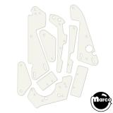 Playfield Plastics-WHIRLWIND (Williams) Plastic shield set