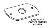 Plate - on/off switch mount