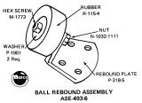 Brackets-Bracket - rebound assembly Bally