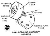 -Bracket - rebound assembly Bally