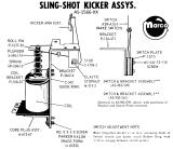 Kicker / Slingshot Parts-Slingshot bracket Bally EM