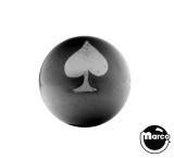 Back Alley Creations-Ball 1-1/16 inch Black Club/Spade