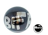 Steel Pinballs-Ball 1-1/16 inch black BIFF! ball - each