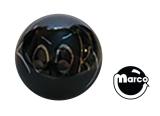 Back Alley Creations-Ball 1-1/16 inch black Kooky ball - each