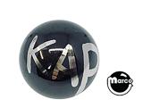 Back Alley Creations-Ball 1-1/16 inch black Kapow! ball - each