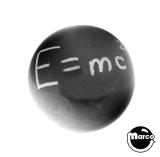 Back Alley Creations-Ball 1-1/16 inch black E=MC² 