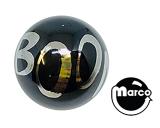 Back Alley Creations-Ball 1-1/16 inch black BOOM! ball - each