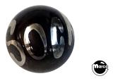 Steel Pinballs-Ball 1-1/16 inch black SOCK! ball - each