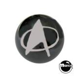 Back Alley Creations-Ball 1-1/16" Black Star Trek ball - each