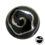 Steel Pinballs-Ball 1-1/16" Black Swirl - each