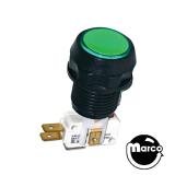 Pushbutton 1 inch round green