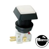 Pushbutton 1 inch square white