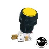 Switches-Pushbutton 1 inch round yellow