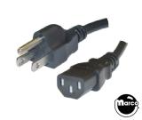 -AC Power Cord - 10 foot IEC plug