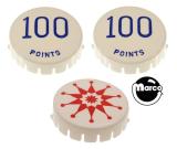 CLEOPATRA (Gottlieb) Pop bumper cap set (3)
