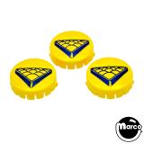 RACK EM UP (Gottlieb) Pop bumper cap set