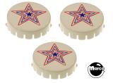 Pop Bumper Caps-SPIRIT OF 76 (Gottlieb) Pop bumper cap set (3)