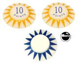 TWINKY (Chicago Coin) Pop bumper cap set (3)