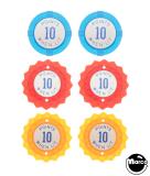 SUNSET (Gottlieb) Pop bumper cap set (6)