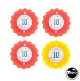 OKLAHOMA (Gottlieb 1961) Pop bumper cap set (4)