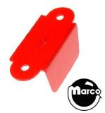 Lane Guides-Lane guide - 2-1/8 red opaque single