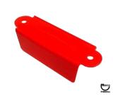 Lane guide - 3-1/8" red opaque single