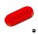 -Playfield insert 1-1/2" oval Red tran