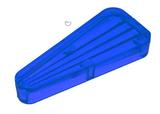 Lamp Covers / Domes / Inserts-Playfield insert 1-1/2" Arrow Blue