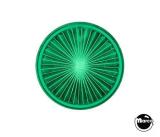 Lamp Covers / Domes / Inserts-Playfield insert 1-1/2" round Green star
