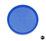 Lamp Covers / Domes / Inserts-Playfield insert 1-3/16" Round Blue Tran