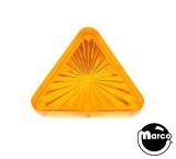 Lamp Covers / Domes / Inserts-Playfield insert 1-3/16 inch triangle orange