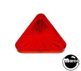 Lamp Covers / Domes / Inserts-Playfield insert 1-3/16 inch triangle red
