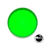 Lamp Covers / Domes / Inserts-Playfield insert 1 inch round green trans