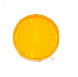Lamp Covers / Domes / Inserts-Playfield insert 1" round Orange star