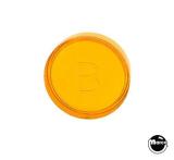 Lamp Covers / Domes / Inserts-Playfield insert 1" round Orange trans