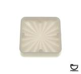 Lamp Covers / Domes / Inserts-Playfield insert 1 inch square White star