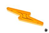 Lamp Covers / Domes / Inserts-Playfield insert 3 inch lightning bolt orange