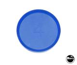 Lamp Covers / Domes / Inserts-Playfield insert 3/4 inch round Blue trans