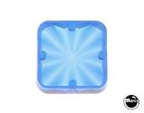 Lamp Covers / Domes / Inserts-Playfield insert 3/4" square Blue star