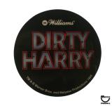 Promo Plastics-DIRTY HARRY (Williams) Promo coaster