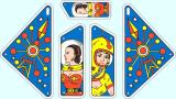 Playfield Plastics-ROCKET SHIP (Gottlieb) Plastic set