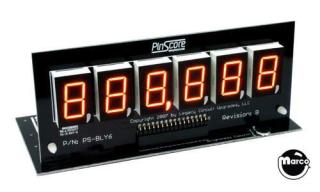 PINSCORE Display 6 Digit Bally / Stern